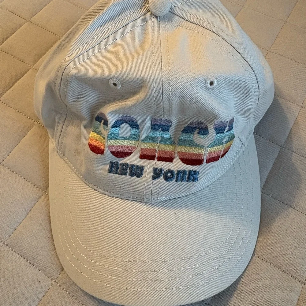 Coach White Logo Cap